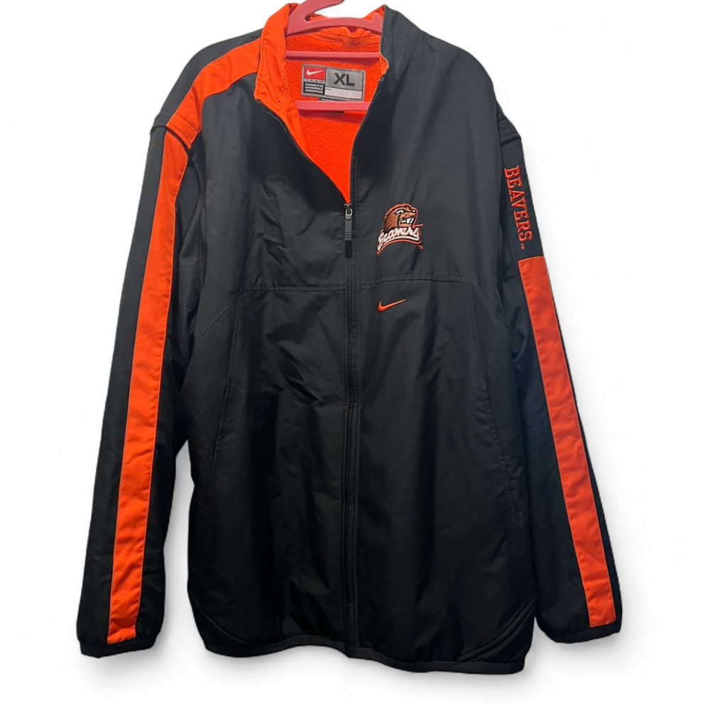 EUC Nike Black and Orange OSU Beavers Athletic Jacket
